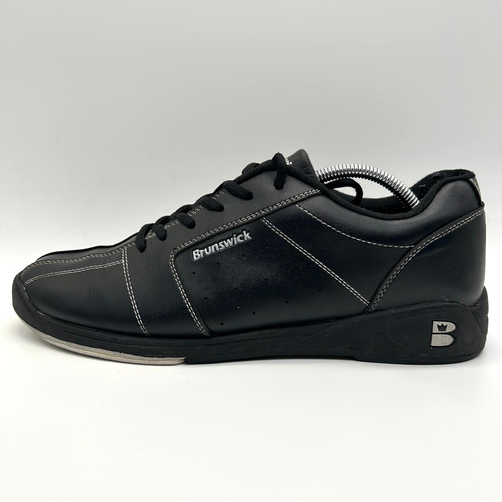 Brunswick Thunder Bowling Shoes Mens Size 11 Black Slide-Rite K2464-1 Athletic
